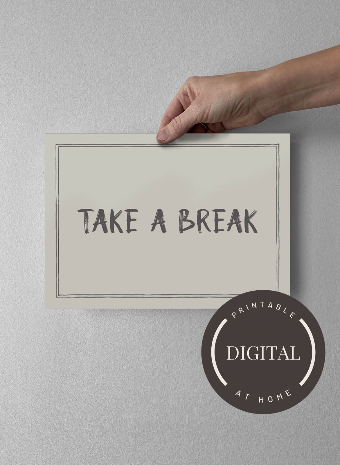 21 x 30 cm - DIGITAL - Print at home Pearl Grey