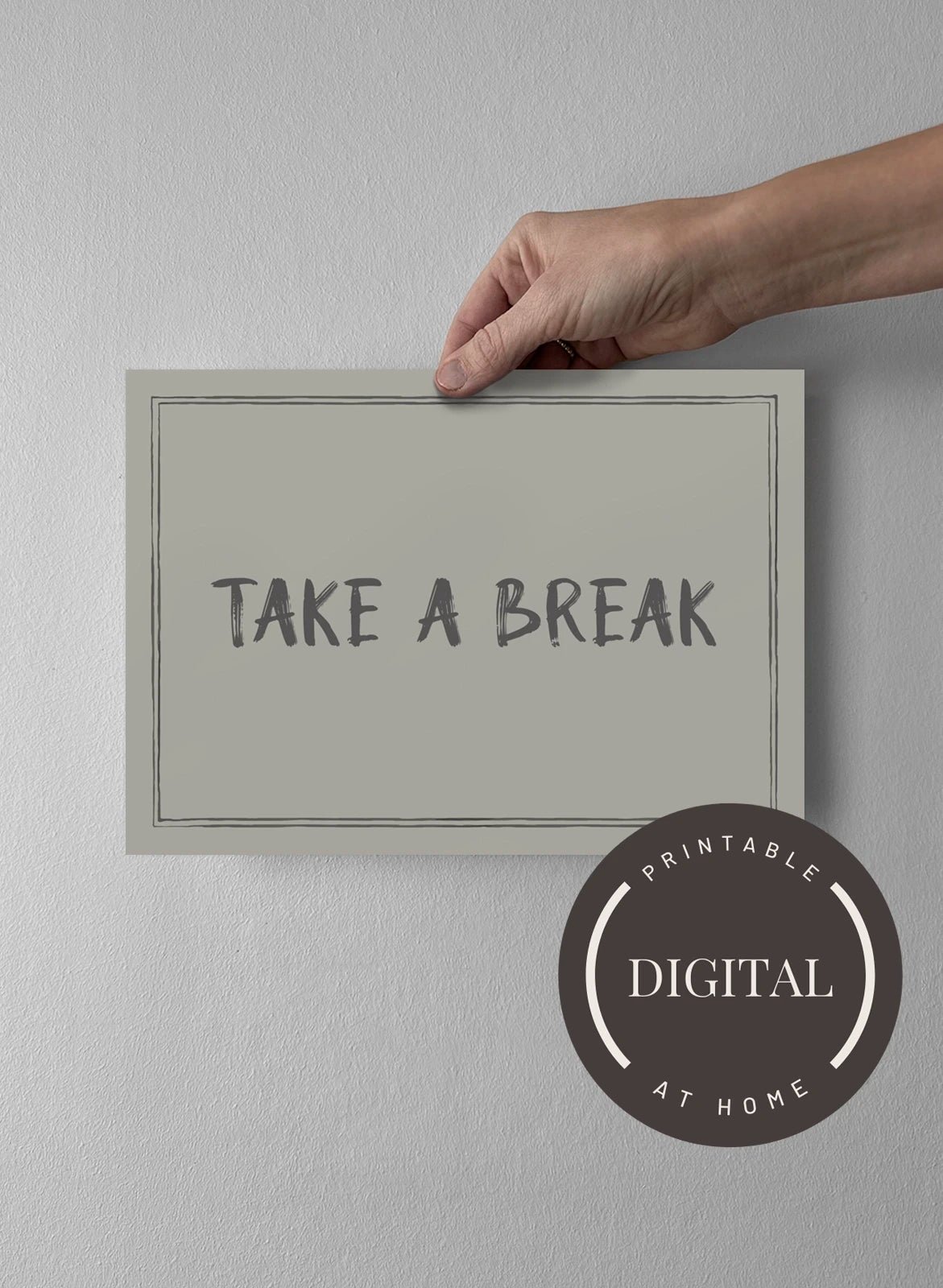 21 x 30 cm - DIGITAL - Print at home Sandwashed Sage