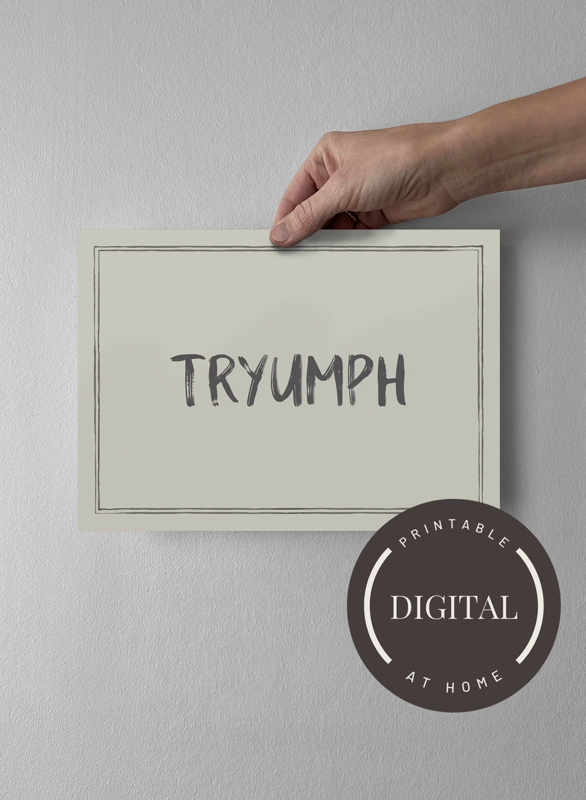 21 x 30 cm - DIGITAL - Print at home Pearl Grey