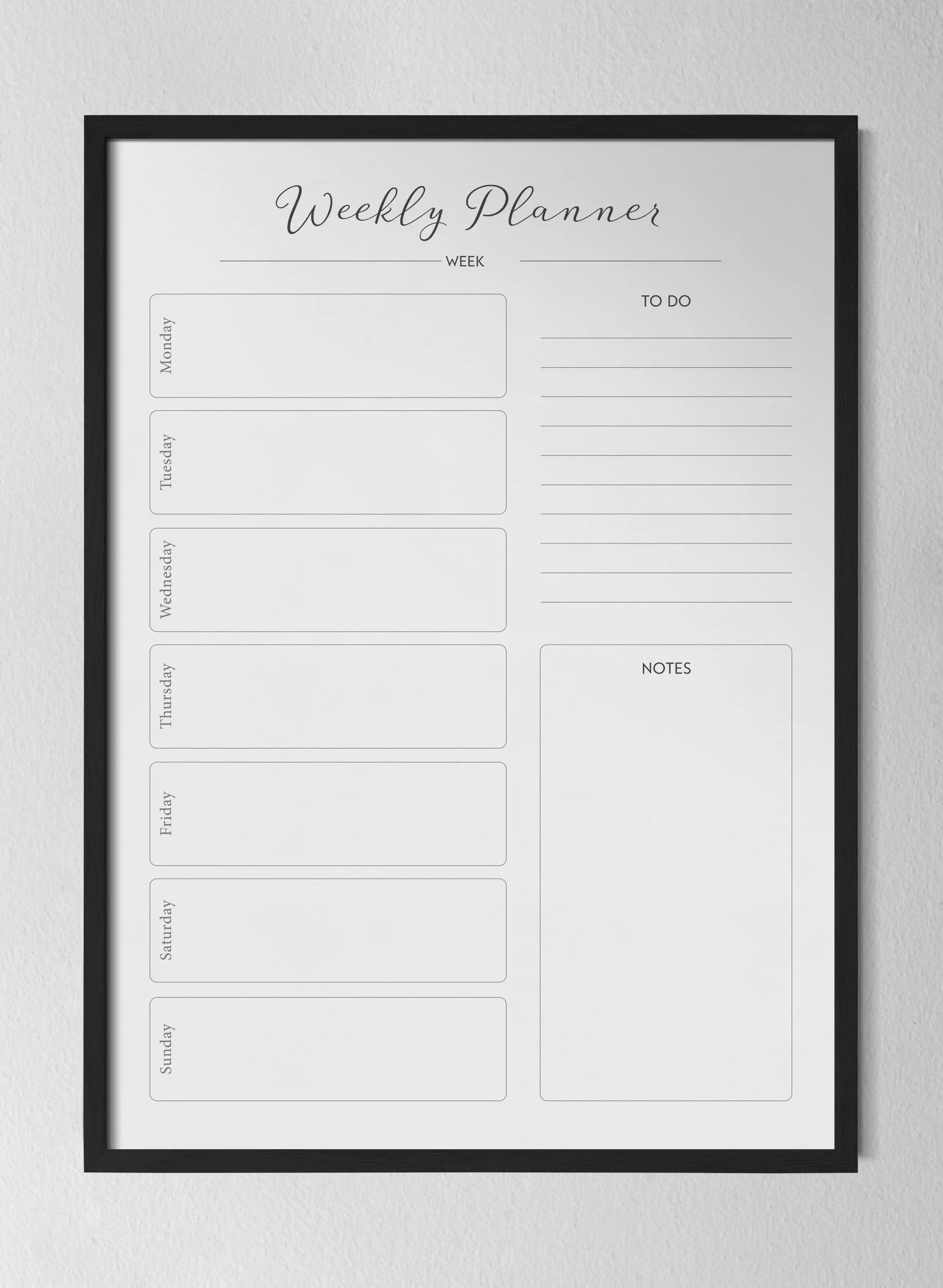 Classic Black Pinewood Frame