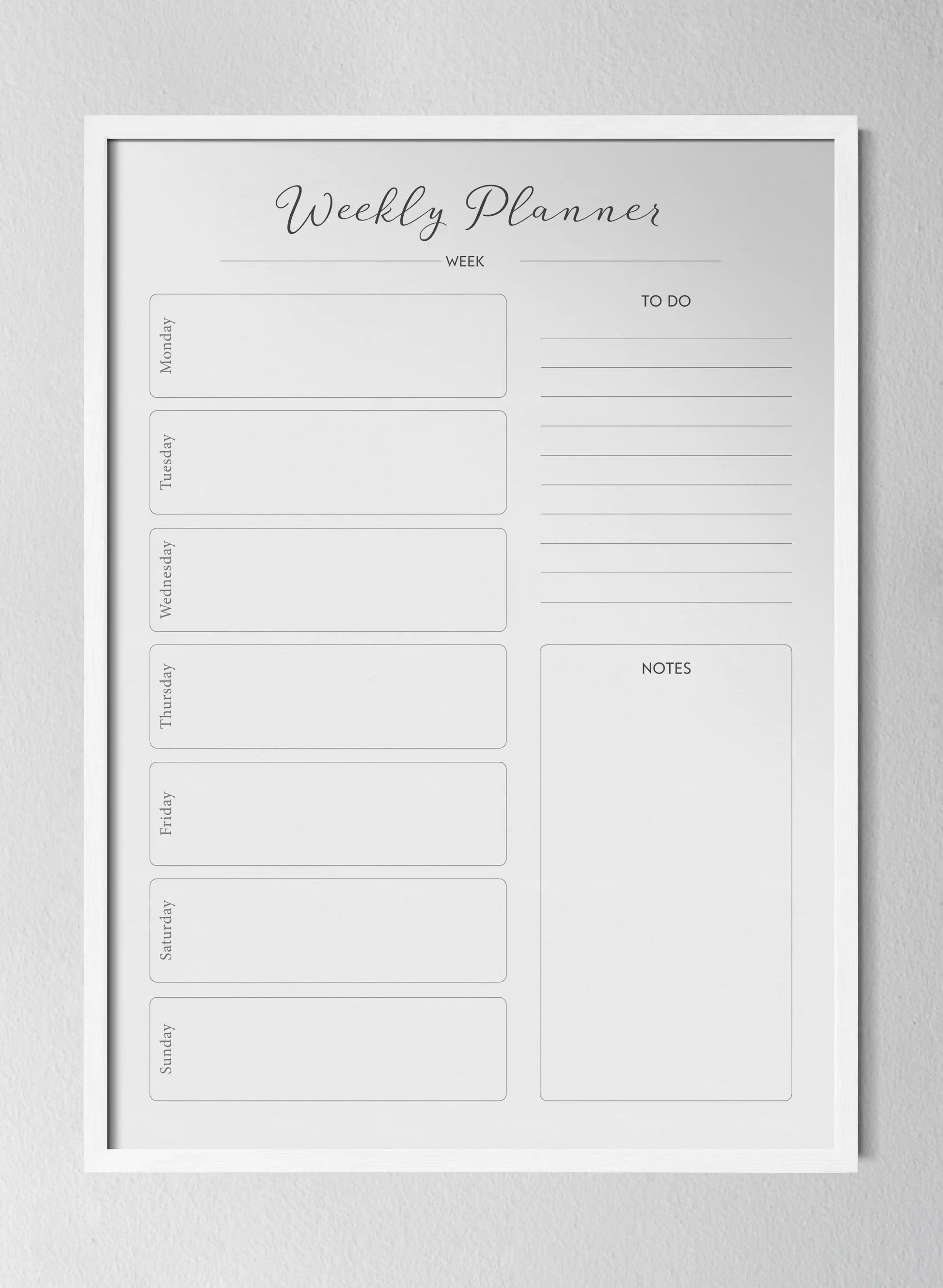 Classic White Pinewood Frame