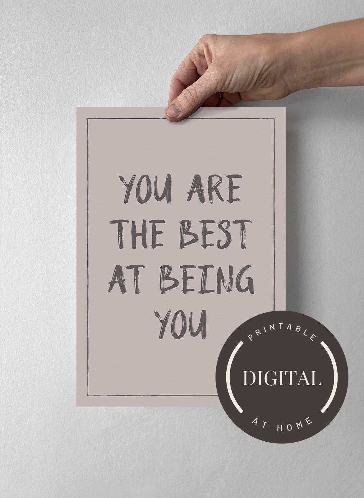21 x 30 cm - DIGITAL - Print at home Misty Blush