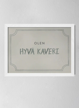 Classic White Pinewood Frame Dusty Mint