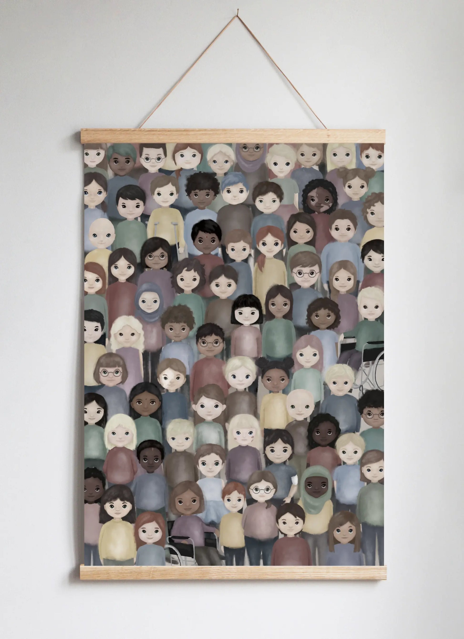 Poster Hanger in Solid Oak