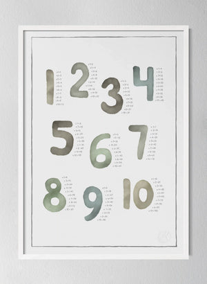Classic White Pinewood Frame Watercolour