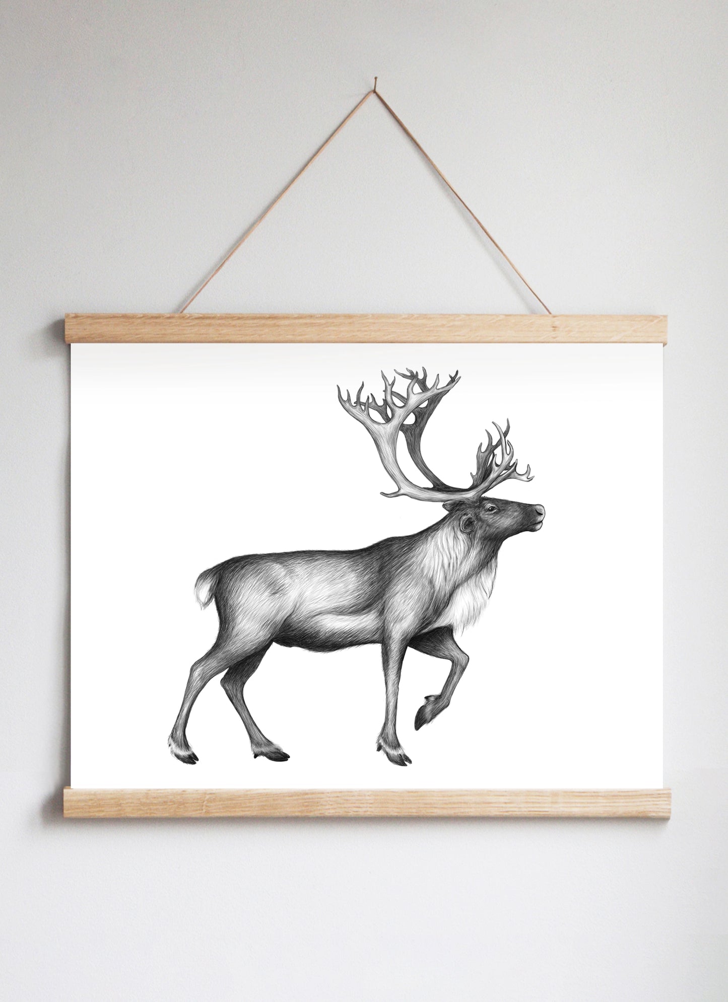Poster Hanger in Solid Oak