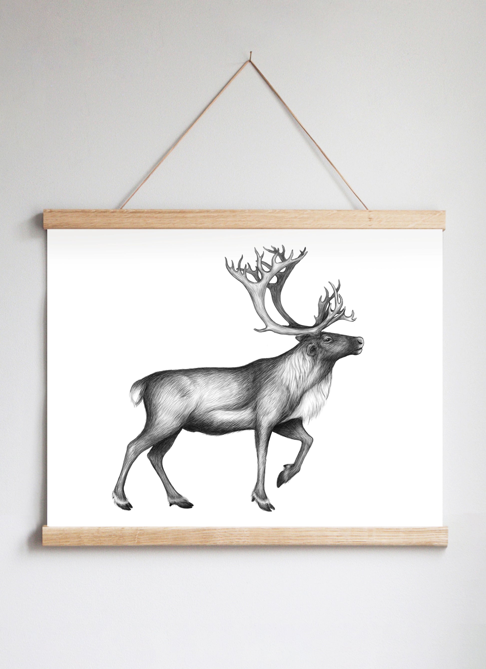 Poster Hanger in Solid Oak