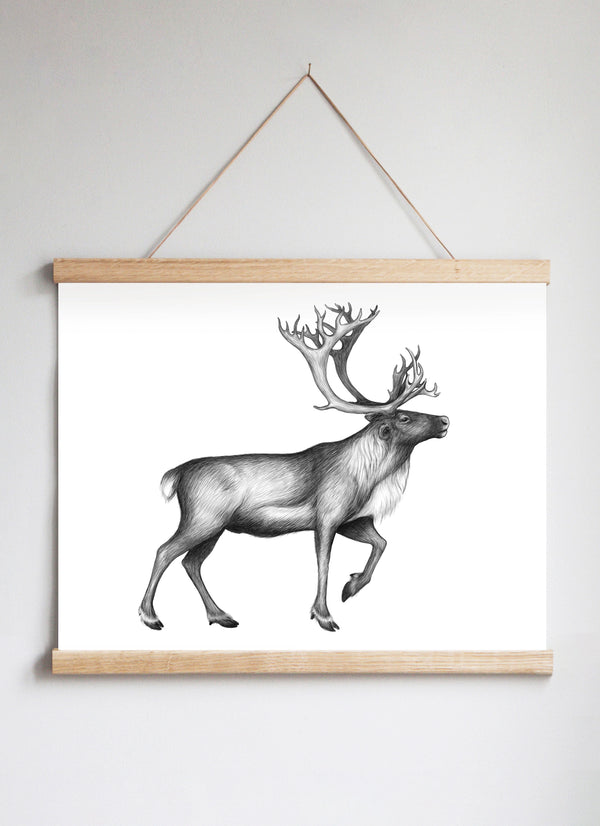 Poster Hanger in Solid Oak