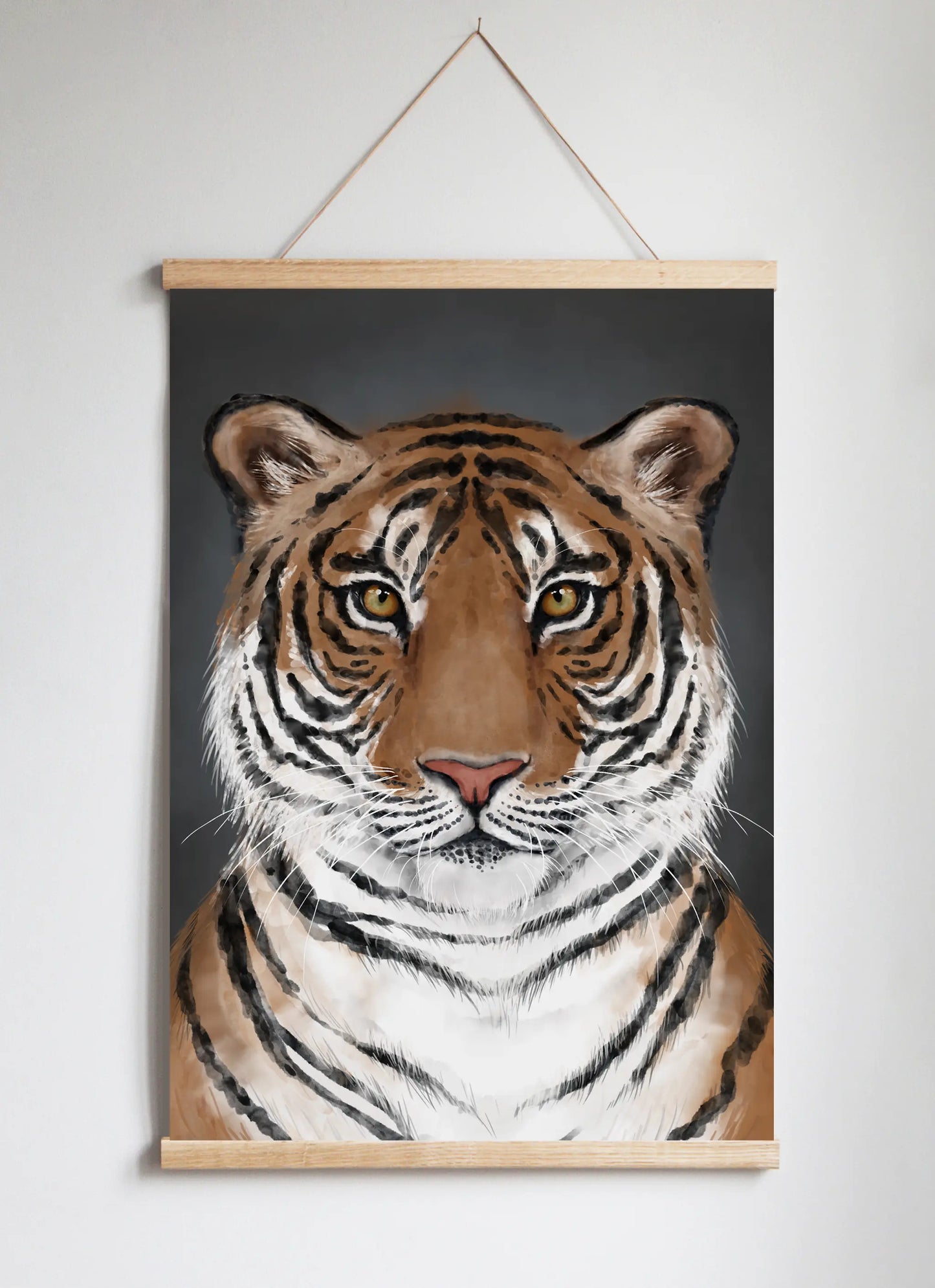 Kunskapstavlan® The Tiger Poster - Endangered Species WWF Illustration ...