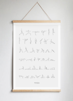 Poster Hanger in Solid Oak