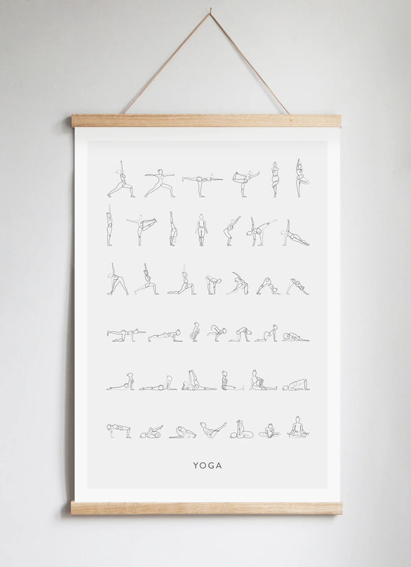 Poster Hanger in Solid Oak