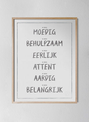 Classic Oak Frame Dark Grey