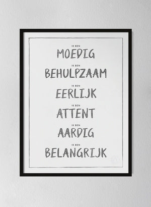 Classic Black Pinewood Frame Dark Grey
