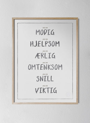 Classic Oak Frame Dark Grey