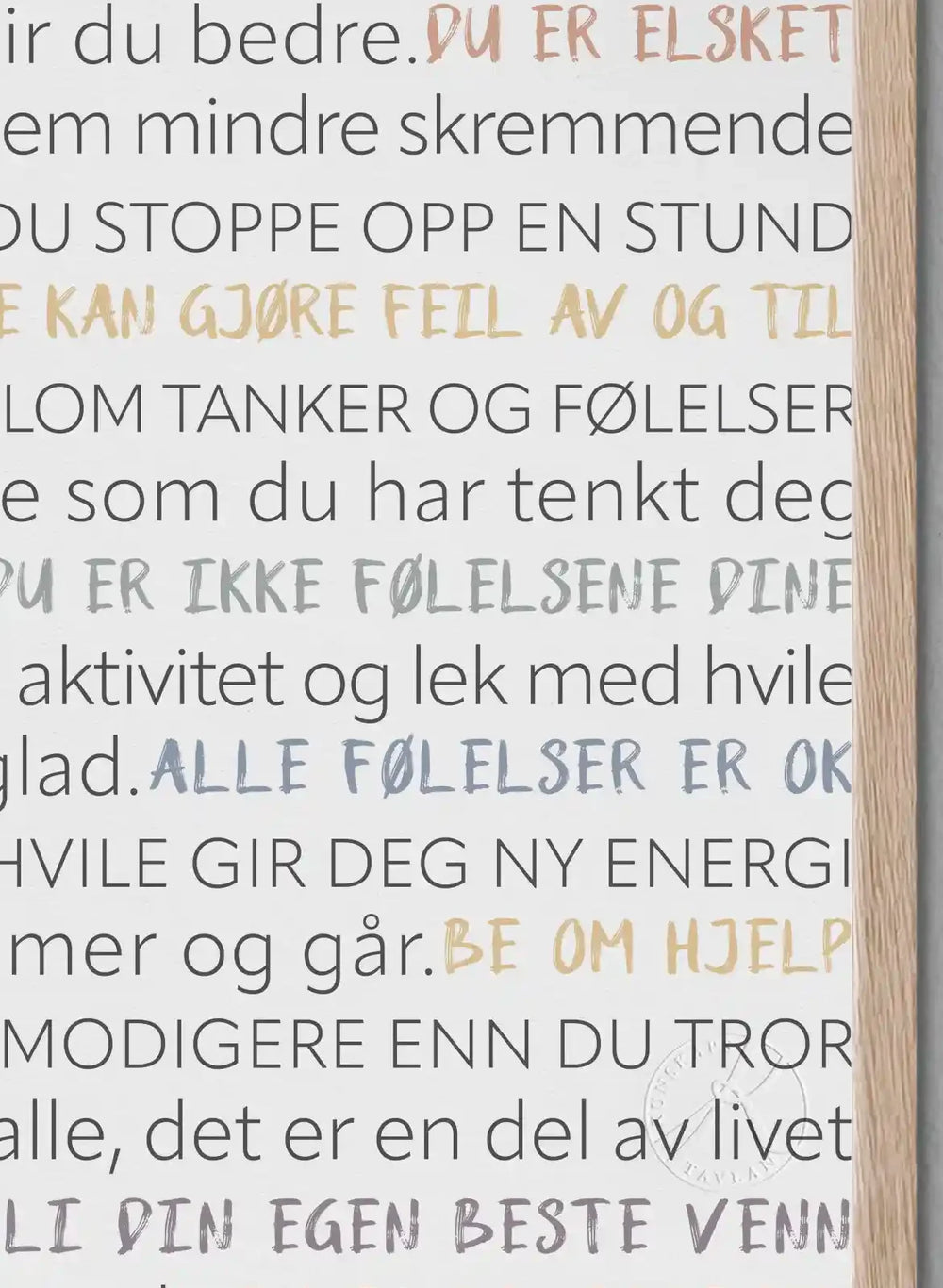 Mine ord till deg