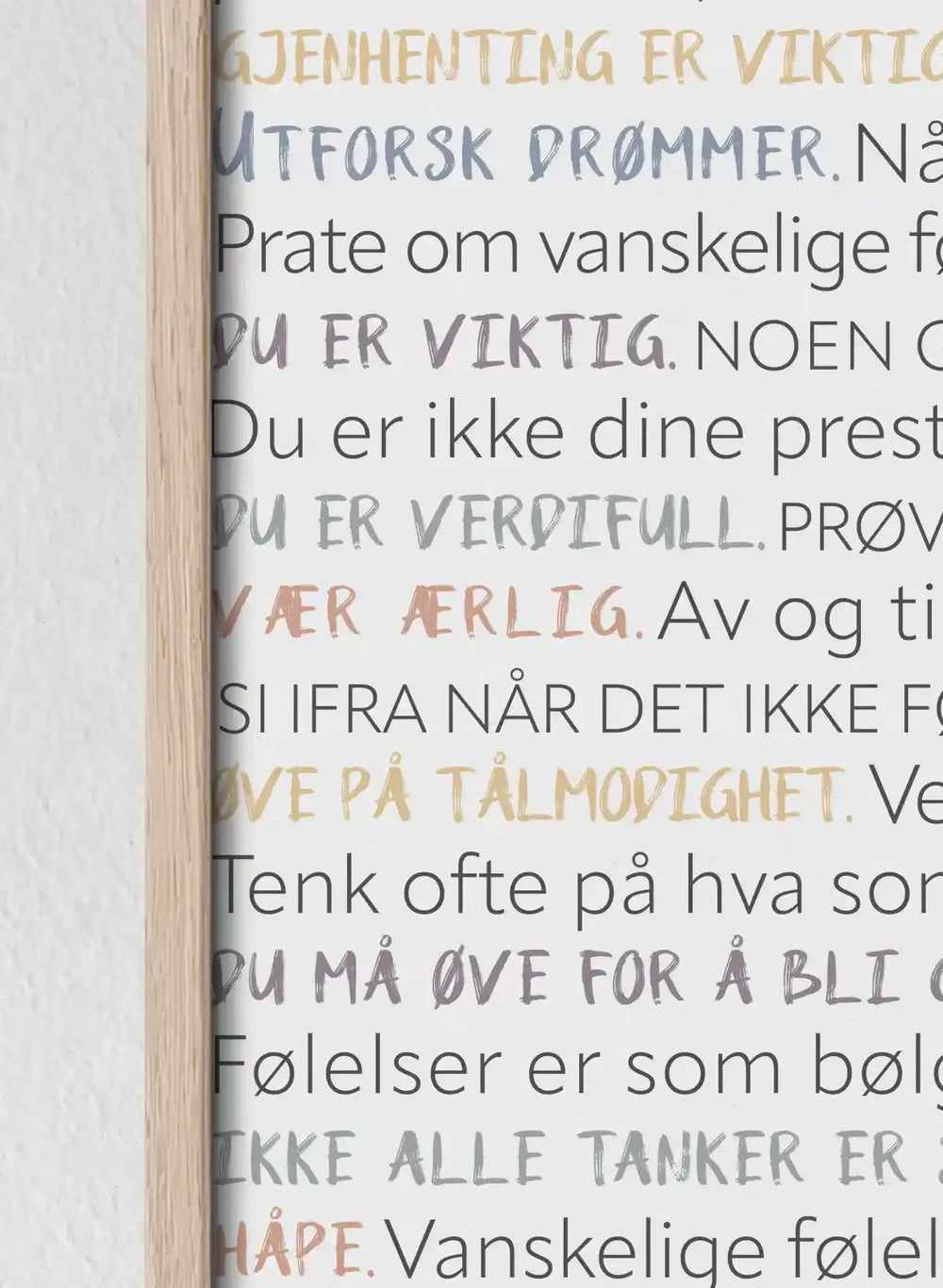 Mine ord till deg
