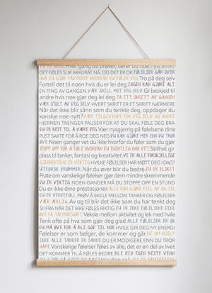 Poster Hanger in Solid Oak