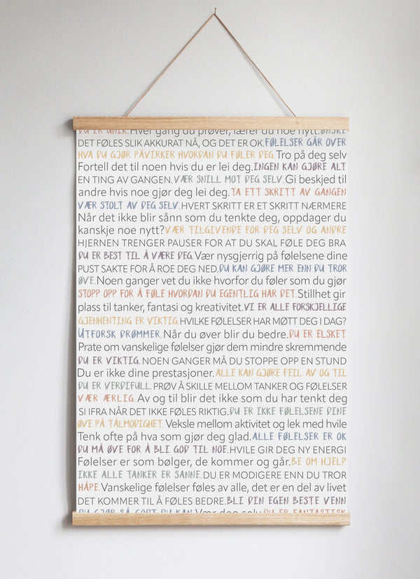 Poster Hanger in Solid Oak