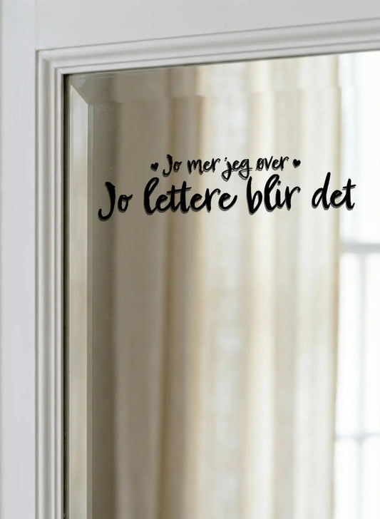Klistremerke - Jo mer jeg øver, jo lettere blir det