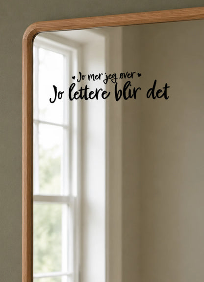 Jo mer jeg øver, jo lettere blir det