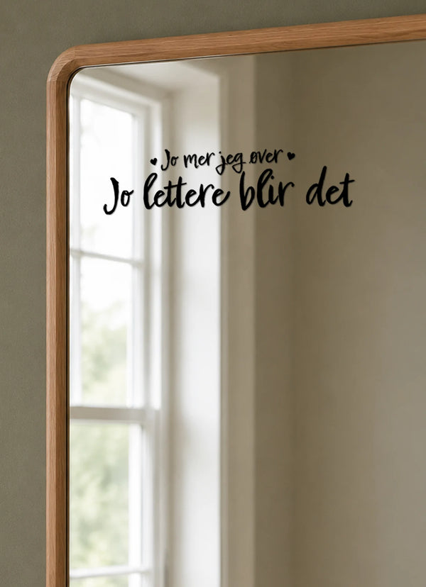 Jo mer jeg øver, jo lettere blir det