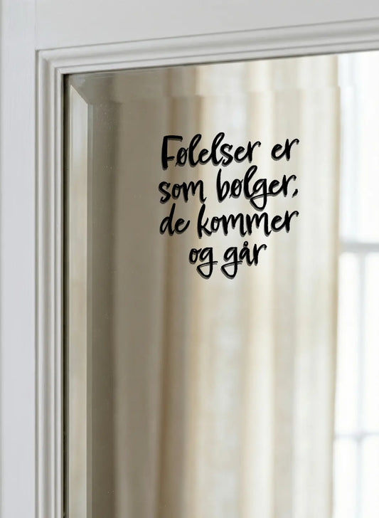 Klistremerke - Følelser er som bølger