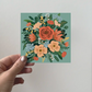 Greeting Card 3-pack - Bouquet - Green