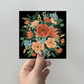 Greeting Card 3-pack - Bouquet - Black