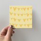 Greeting Card 3-pack - Yellow Hearts