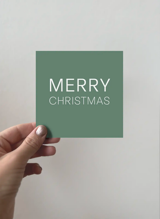 Greeting Card 3-pack - Merry Christmas - Green