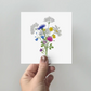 Greeting Card 3-pack - Seven Flowers