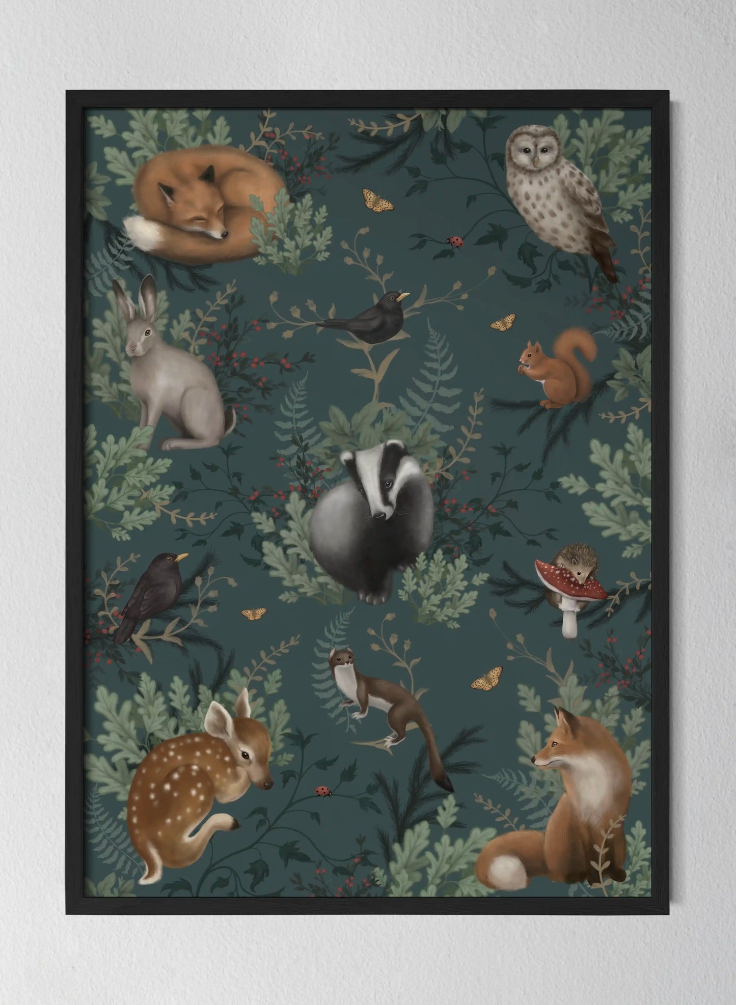 Classic Black Pinewood Frame
