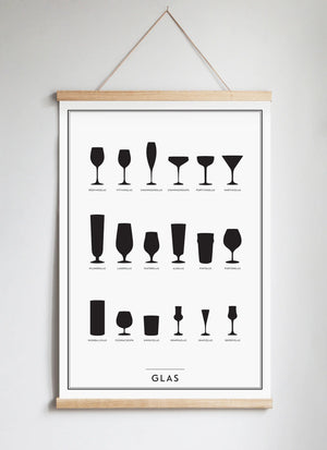 Poster Hanger in Solid Oak