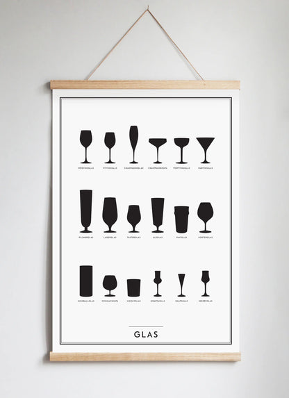 Poster Hanger in Solid Oak
