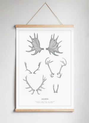 Poster Hanger in Solid Oak