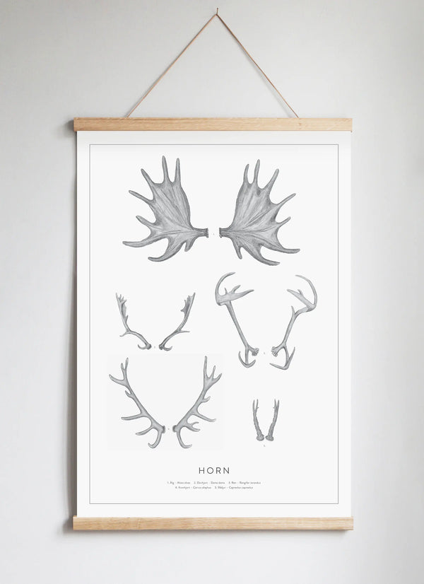 Poster Hanger in Solid Oak