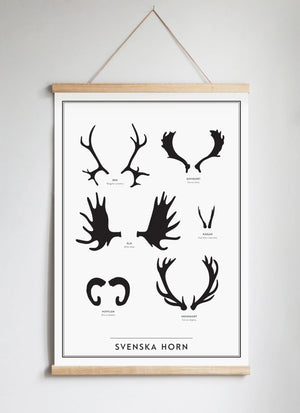 Poster Hanger in Solid Oak