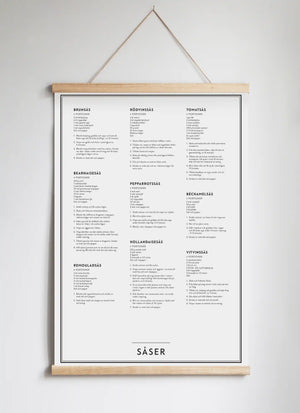 Poster Hanger in Solid Oak