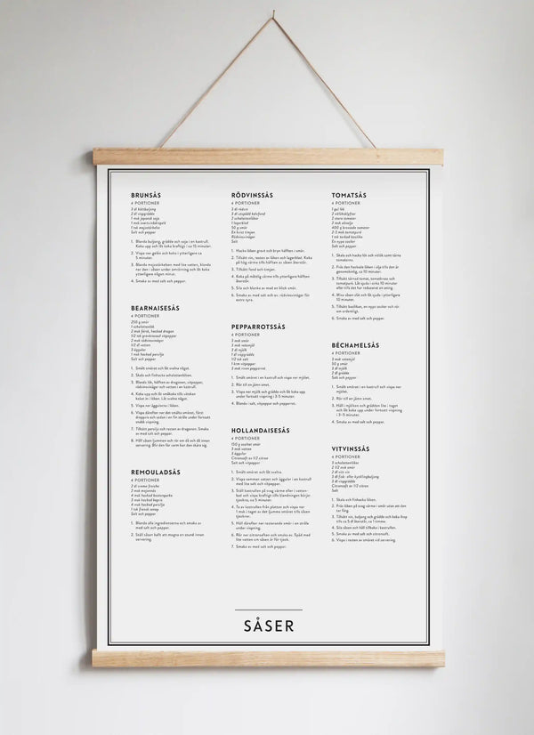 Poster Hanger in Solid Oak