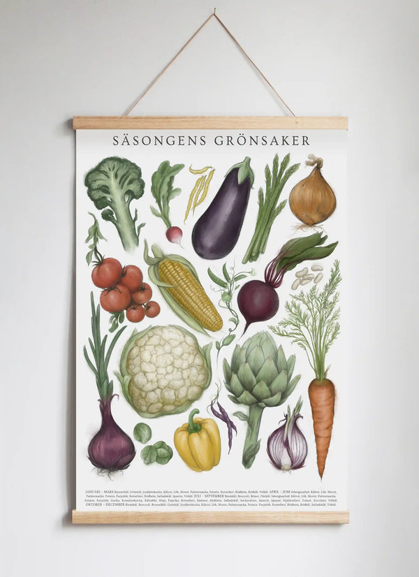 Poster Hanger in Solid Oak