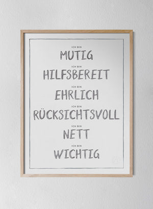 Classic Oak Frame Dark Grey