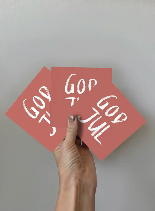 Greeting Card 3-pack - God Jul - Red