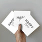 Greeting Card 3-pack - Happy Day