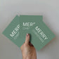 Greeting Card 3-pack - Merry Christmas - Green