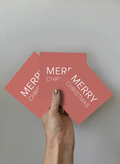 Greeting Card 3-pack - Merry Christmas - Red