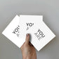Greeting Card 3-pack - You Are
