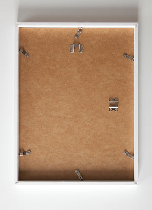 White wood frame