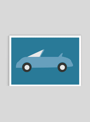 Bil - Mini print A5 - Kunskapstavlan