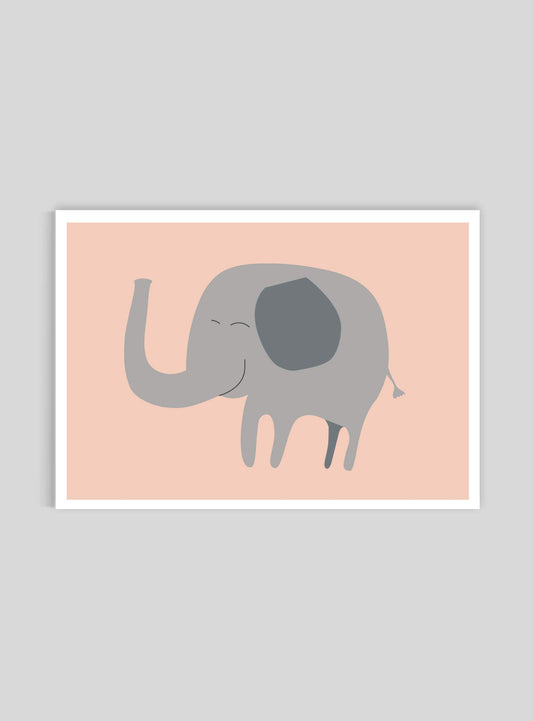Elefant - Mini print A5 - Kunskapstavlan