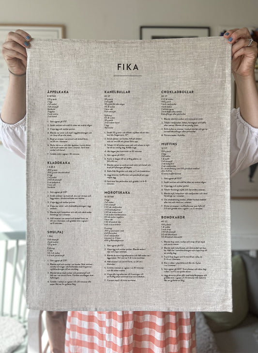 Kitchen towel - Fika in Swedish